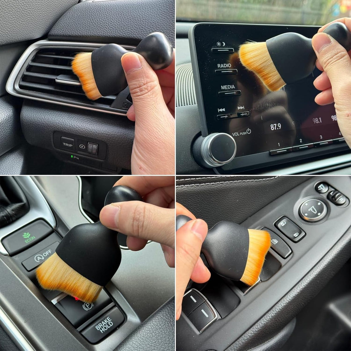Spazzola per pulizia interna dell'automobile